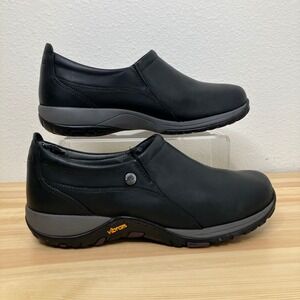 Dansko Clogs Vibram Shoes 41 Women 10 Men 8.5 Black Leather Waterproof Outdoor